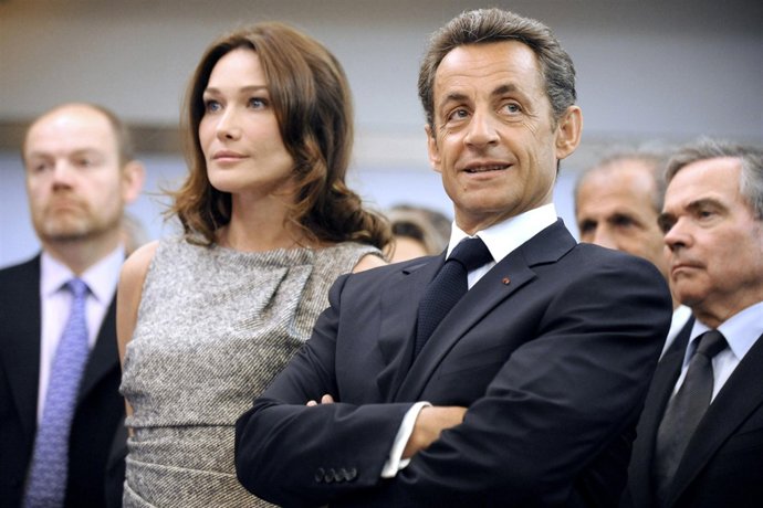 Carla Bruni y Nicolás Sarkozy