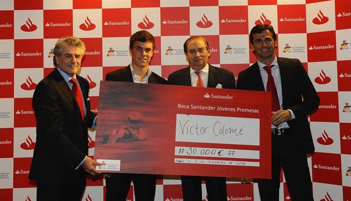 De la Rosa apadrina la II Beca del Santander