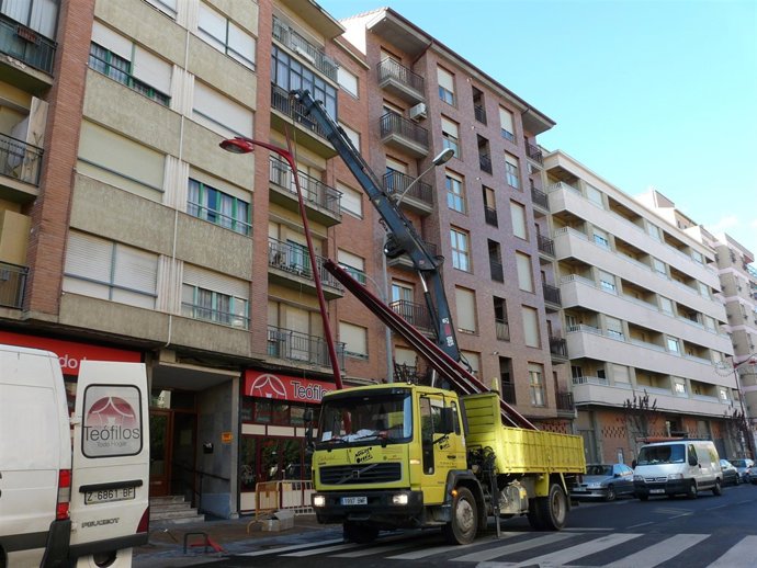 Renovación del alumbrado en Calatayud