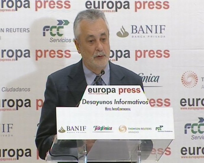 José Antonio Griñan Desayuno Europa Press sobre Andalucía