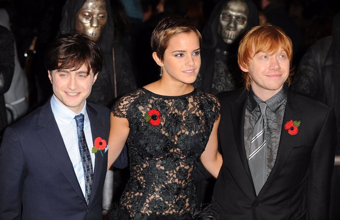 Daniel Radcliffe, Emma Watson y Rupert Grint