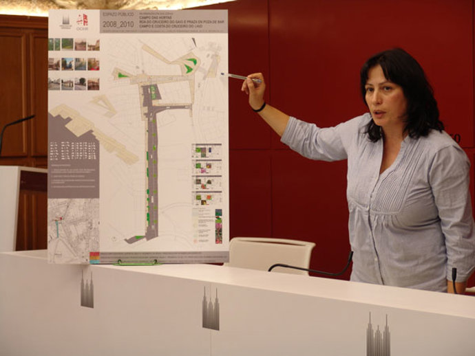 La concejala de Ciudad Histórica y Rehabilitación de Santiago, Olga Pedreira