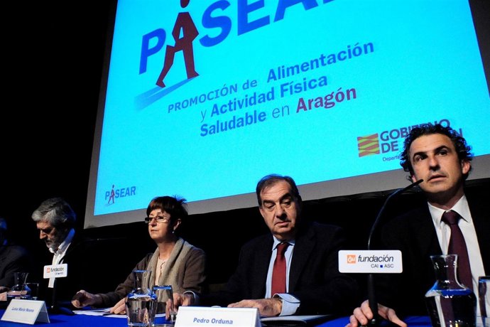Luis María Noeno en la presentación de 'PASEAR'