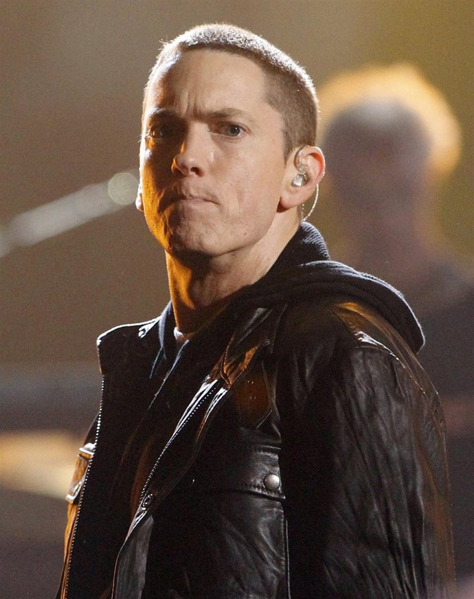 El rapero Eminem en un concierto