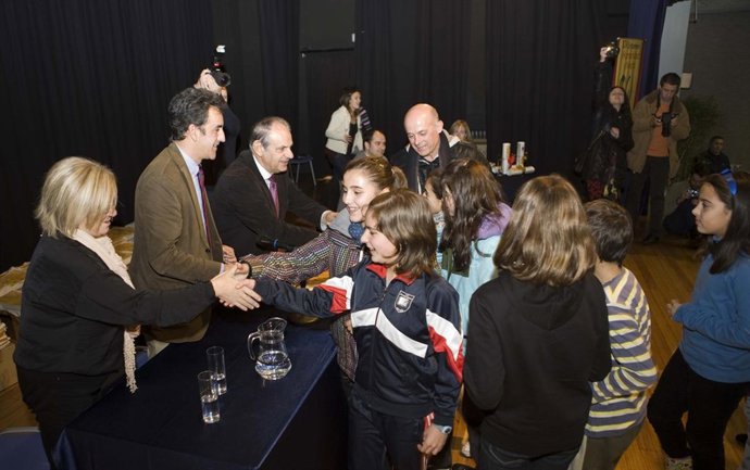Martín y Duque en la entrega de premios