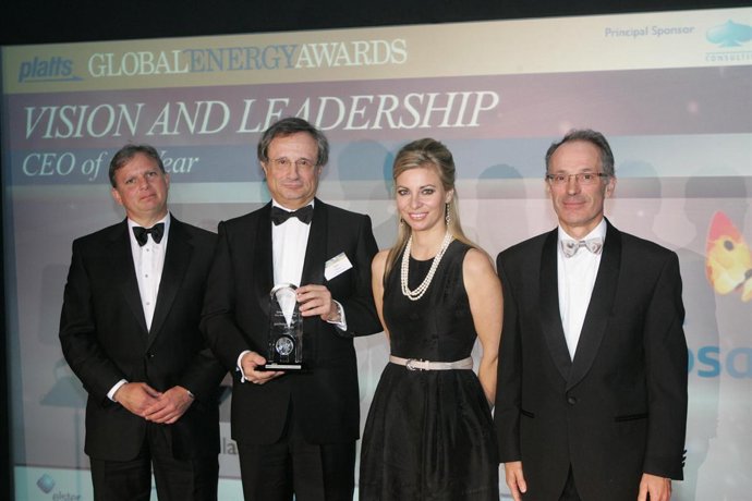 Villaseca recibe el premio Platts Global Energy