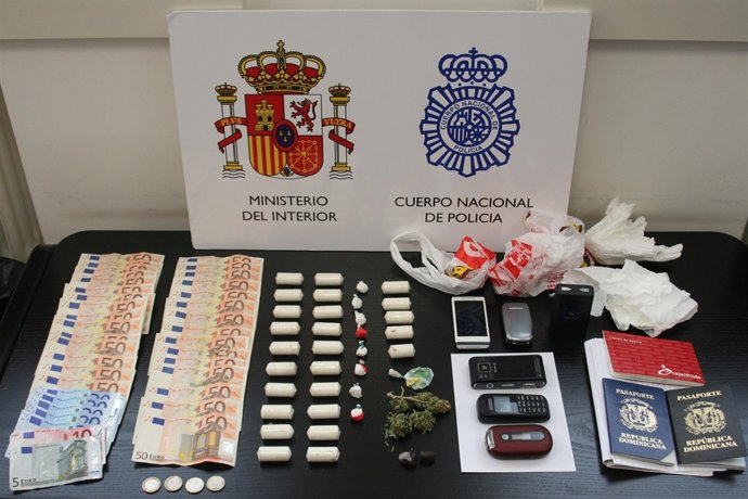 Efectos intervenidos a los detenidos. 