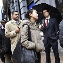 paro en EE.UU., gente