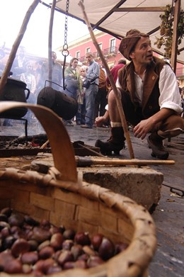 Asador de castañas