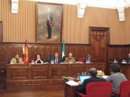 Imagen del pleno de Diputación de Jaén para aprobar los presupuestos de 2011