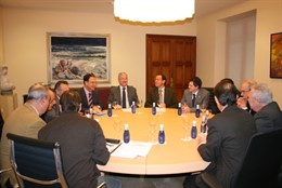 El presidente de la Comunidad, Ramón Luis Valcárcel, se reunió hoy en el Palacio