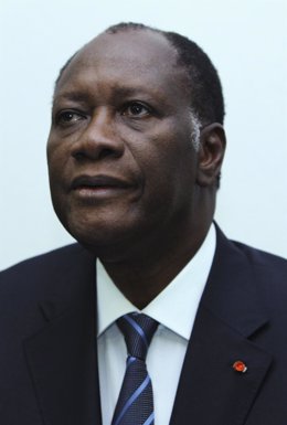 Candidato presidencial marfileño Alassane Ouattara