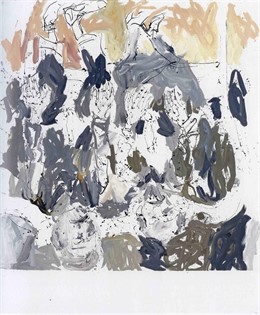 Una de las pinturas de Baselitz