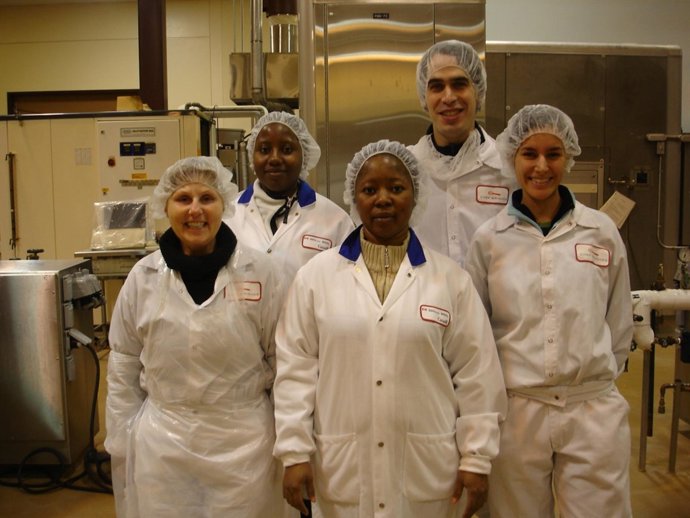 El equipo de producción de la empresa palentina Cascajares.