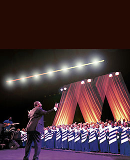 Imagen del coro de gospel 'Mississippi Mass Choir'.