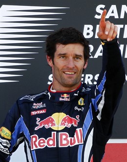 El piloto australiano del equipo Red Bull Mark Webber