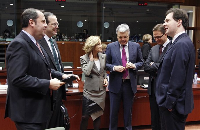 Ministros de Economía de Austria, Josef Proell, Suiza, Anders Borg, Bélgica, Did