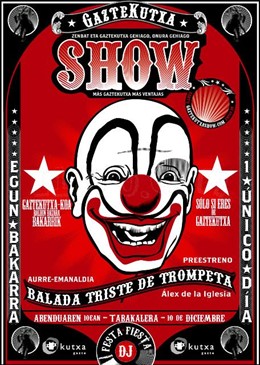 Cartel de Gaztekutxa Show.