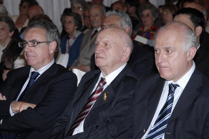 El Presidente Sanz con el presidente de la Casa de Navarra en Rosario, Sandalio 