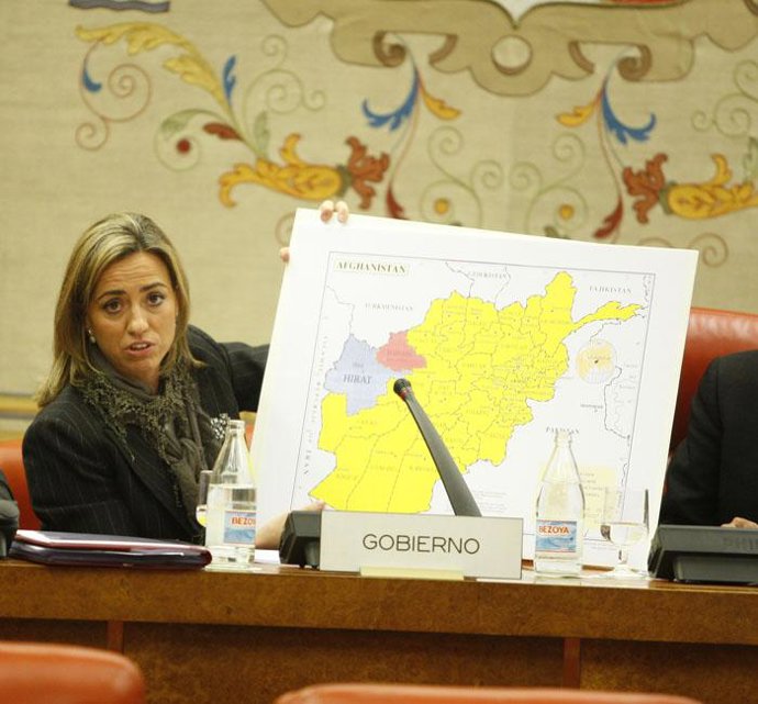 La ministra de Defensa, Carme Chacón