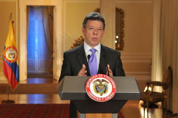 El presidente de Colombia, Juan Manuel Santos.