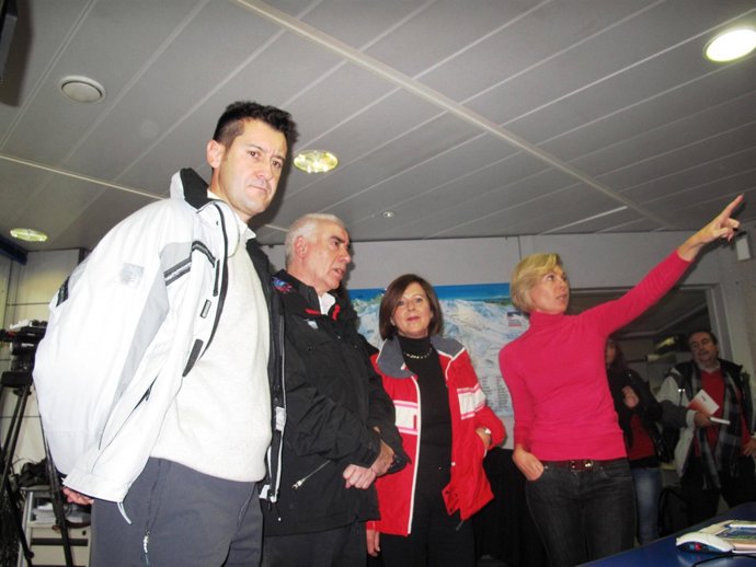 Luciano Alonso, en el centro de control de Sierra Nevada