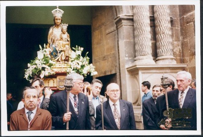 Imagen de la procesión de la Virgen