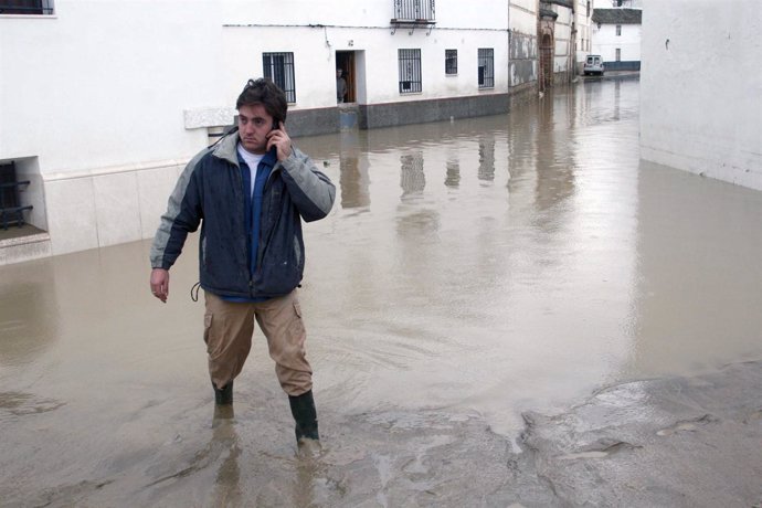 Imagen de las inundaciones en Écija (Sevilla)