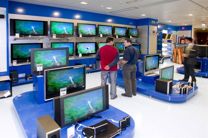 Sección de Electrónica de uno de los centros de El Corte Inglés.