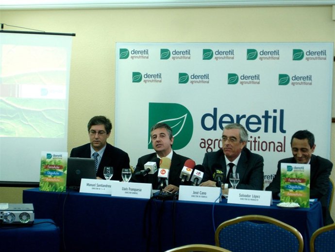 El director general de Deretil, Lluís Franquesa, en rueda de prensa 