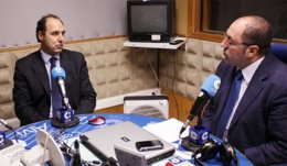 El presidente del PP durante la entrevista