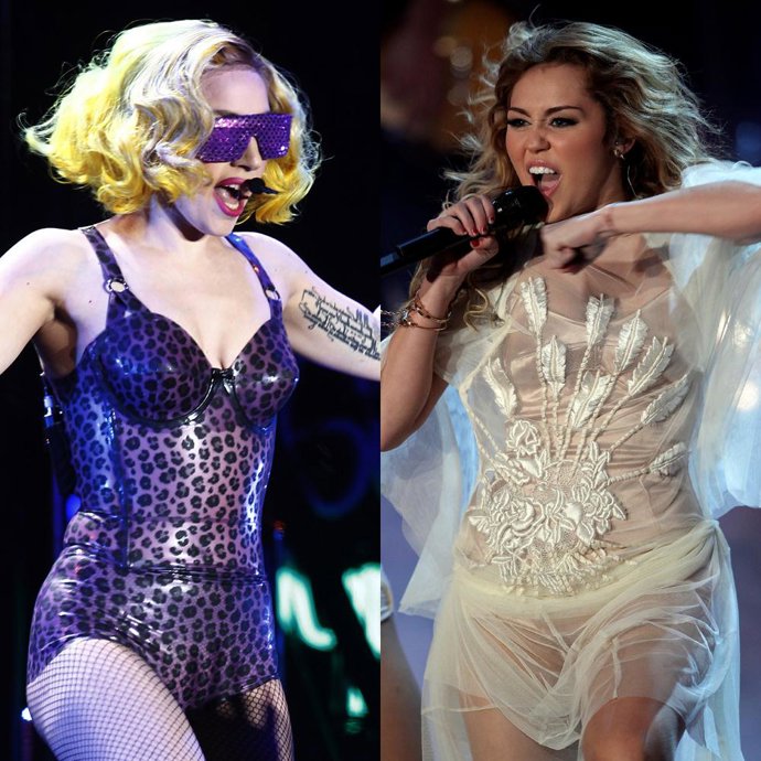 Lady Gaga y Miley Cyrus