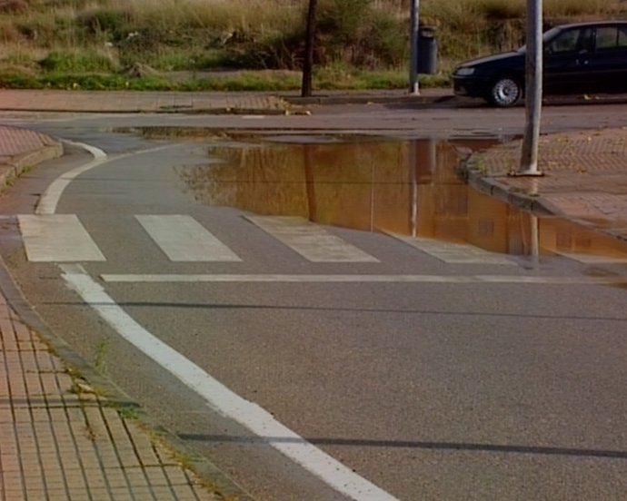 Imagénes de las consecuencias de la lluvia en Cáceres.