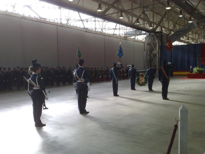Acto militar en honor a la Virgen de Loreto en la base de Villanubla (Valladolid
