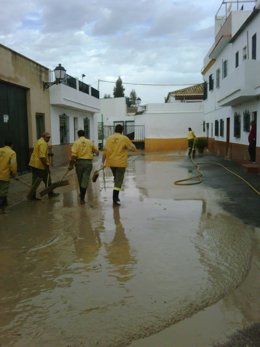 Inundaciones en Lora del Río (Sevilla)