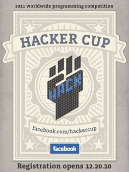 Cartel del concurso 'Hacker Cup'.