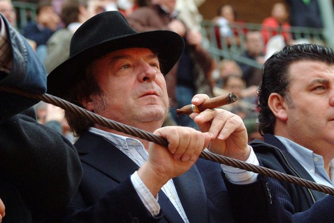Enrique Morente en una corrida de toros en Granada 