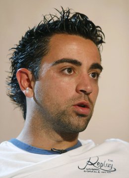 El jugador de la selección española Xavi Hernández