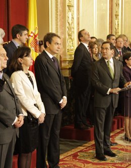 Bono y María Emilia Casas, Zapatero, Alonso y Sáenz de Santamaría