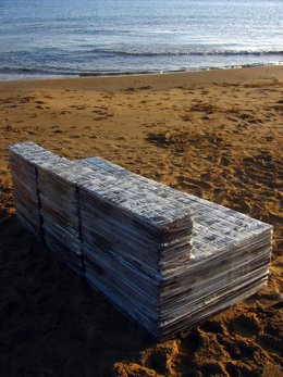 La obra instalada en Calblanque