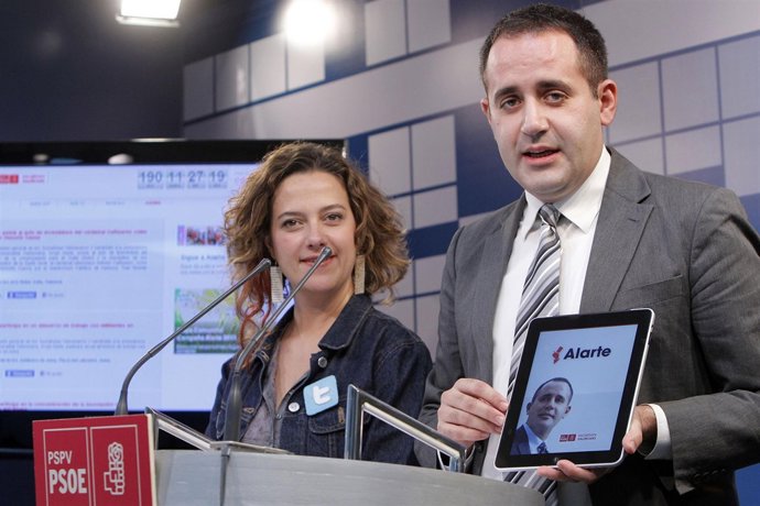 Alarte presenta su página web 