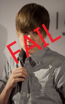 Justin Bieber Fail