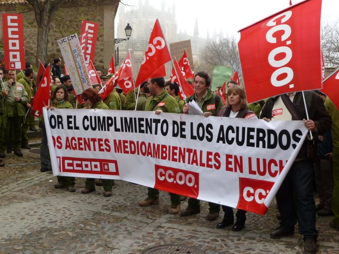 Protesta agentes Medioambientales