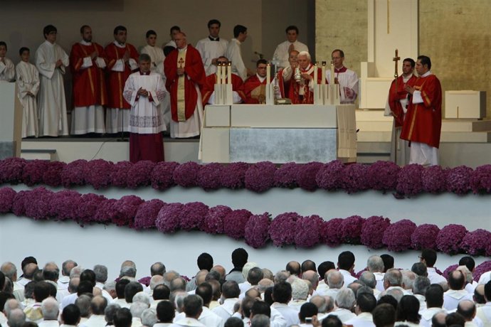 Papa en Santiago de Compostela
