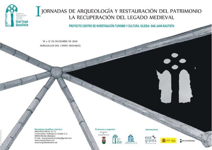 Cartel de las jornadas 'La recuperación del legado medieval' en Burguillos del C