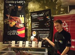 Expositor de la Junta en el certamen de Dinamarca.