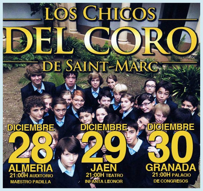 Los Chicos del Coro actúan en Almería, Jaén y Granada