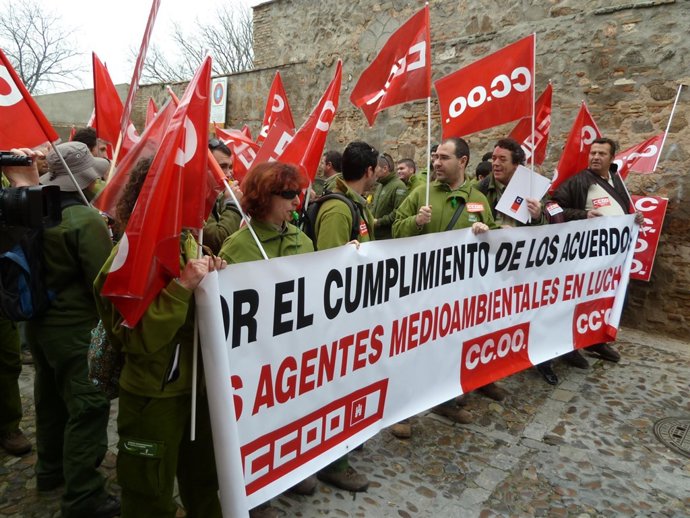 Protesta agentes Medioambientales