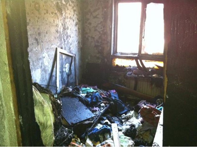 El foco del incendio