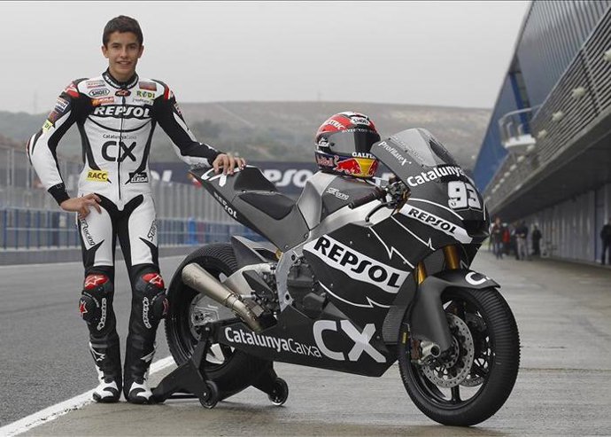 Marc Márquez con su nueva moto